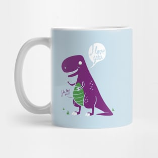 T-rex Loves You Mug